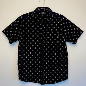 Hurley short sleeve casual “anchor” shirt. Size medium.